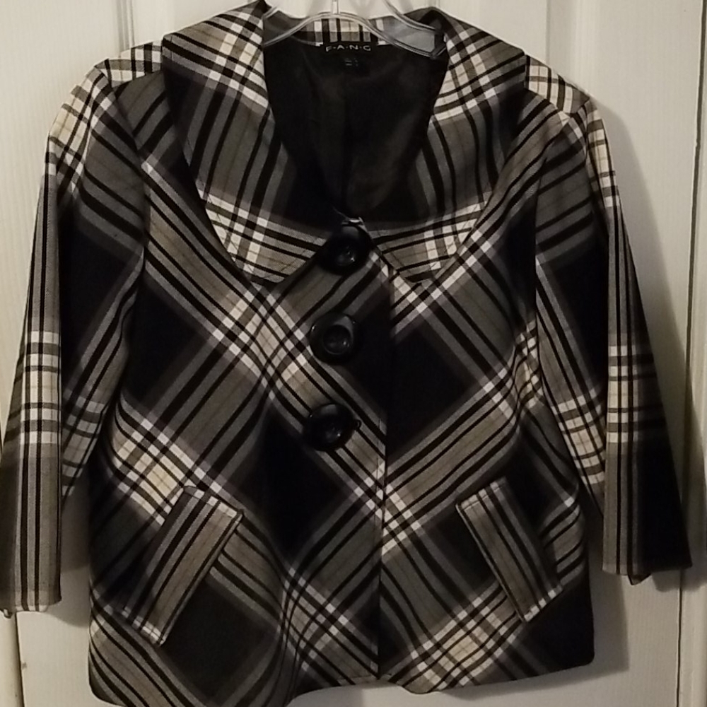 F.A.N.G. Short/Check/Jacket 8 Blk/Gray